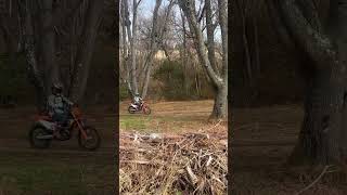 Dirt bike fun oldman rider ktm [upl. by Grayce62]