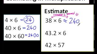 Estimating in Multiplication [upl. by Netty]