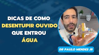 Desentupir o ouvido cheio de cera e água [upl. by Yarased]