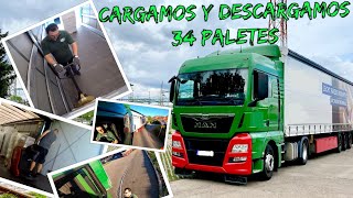 CAMIONEROS DE ALEMANIA T2EP 2 Cargamos y Descargamos 34 Europaletes Parqueando a perfección😎 [upl. by Petulah]