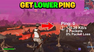 How To Get 0 Ping In Fortnite Best Internet settingsFull Lower Ping Guide  Chapter 5 Season 4 [upl. by Agosto349]