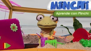 Las aventuras de Minchi  Castillos de arena  Aprende con Minchi [upl. by Costello]