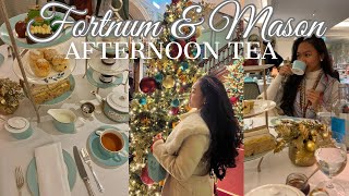 Festive Afternoon tea Fortnum amp Mason ☕️ Creating my own tea  Best Christmas afternoon tea London [upl. by Atorod370]