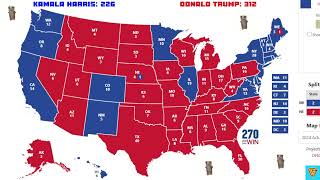 Electoral Vote Map FINISH [upl. by Estes]