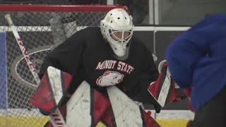 Hockey Minot State returns three goalies from last season [upl. by Tarrsus]