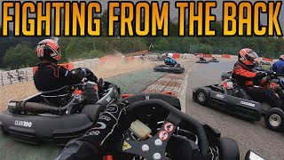 Fighting Through From The Back At Spa Kart Circuit [upl. by Eiclehc]