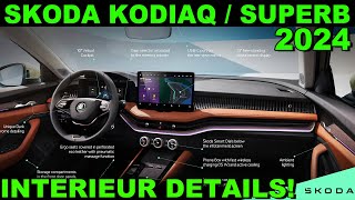 🔴 Skoda Kodiaq  Superb 2024 INNENRAUM enthüllt 😲 Die Interieur Highlights Details Infos amp NEWS [upl. by Llyrehc]