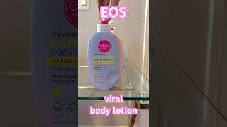 Viral EOS body lotion review • ￼ vanilla cashmere • Jasmine peach • strawberry dream •pink champagne [upl. by Ciri]