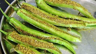 सांडगी मिर्ची  Sandgi Mirchi Recipe  Stuffed Dried Chili  madhurasrecipe [upl. by Vaientina]