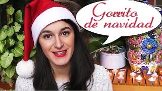 Gorrito de Navidad versión mejorada  Manualidades de Navidad [upl. by Aisatana963]