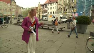 ERFURT ANGER  Regenschirm in die Speiche gesteckt  SEIN VATER [upl. by Nylazor]