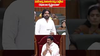 Deputy CM pawankalyan Great Words About Raghu Rama krishna Raju  Ap Assembly Live  SSP TV [upl. by Nilat]