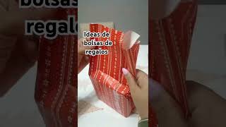 Tutorial forrar regalos en forma de bolso tutorials tutorial envolturas regalos merichristmas [upl. by Amlez692]