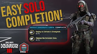 EASY Tier 5 Defeat Zakhaev Story Mission Completion for Act 3  Call of Duty MW3 Zombies [upl. by Okiruy]