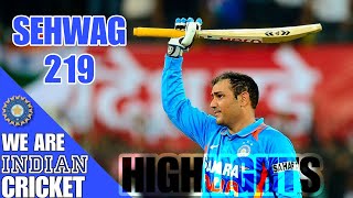 Unforgettable Virender Sehwag 219 Run Masterclass  Second indian individual score in ODI Cricket [upl. by May]