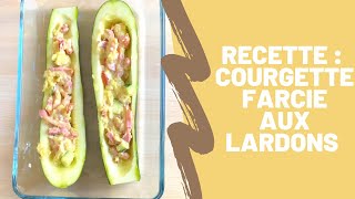 Recette courgette farcie aux lardons [upl. by Rumpf10]