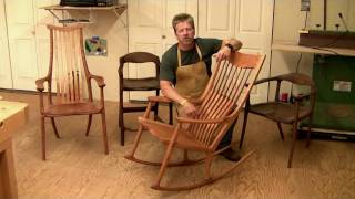 Learn how to Build a Maloof style Rocking Chair  6 hrs of HD [upl. by Oreves]