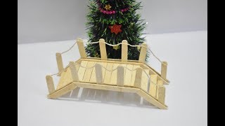 How to Make 4 Popsicle Sticks or Ice Cream Sticks Easy Craft for Project and Decor  Art and Craft [upl. by Jandel]