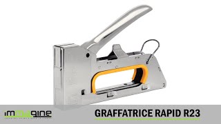 Graffatrice professionale Rapid R23  Immagine SRL [upl. by Ardnohs]