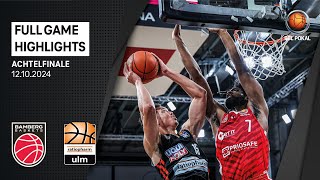 Bamberg Baskets vs ratiopharm ulm  Full Game Highlights  BBL Pokal Achtelfinale [upl. by Rahsab803]