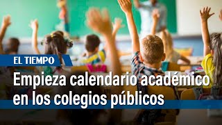 Este lunes empieza el calendario académico de los colegios públicos  El Tiempo [upl. by Revned577]