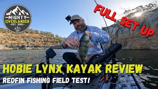 HOBIE LYNX KAYAK REVIEW AND FIELD TEST  FISHING KAYAK SETUP  REDFIN FISHING [upl. by Stiles96]