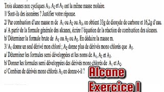 Exercice 1 Alcane 1ereS [upl. by Nikal]