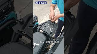 Hướng dẫn lắp thùng nhôm gắn sau xe máy lên baga XSR155 của MBiker shorts mbiker [upl. by Bor141]