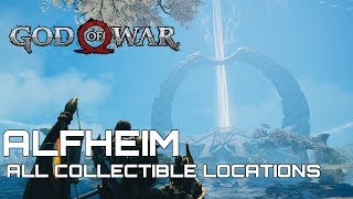 God Of War 100 Collectible Guide ALFHEIM [upl. by Otnas]