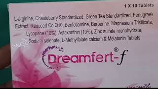 dreamfert f tablet uses in hindi price dose side effects review medicine infertility dreamfert f [upl. by Neurath501]