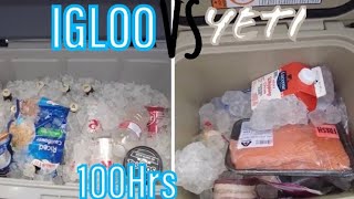 YETI vs IGLOO Coolers 100Hrs [upl. by Onairot348]