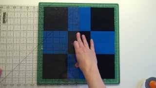 27 Piecing a Disappearing Nine Patch Quilt Block [upl. by Gentilis410]