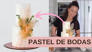 Pastel de Bodas con Decoraciones de Papel de Arroz [upl. by Yentrok439]