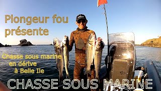 Chasse sous marine en dérive à Belle Ile 2014 [upl. by Eicyal310]