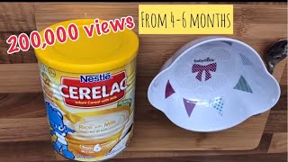 Review  How to make CERELAC Infant Cereal with Milk from 46 months Rice with Milk [upl. by Horacio805]