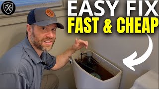 How To Fix A RUNNING Toilet GUARANTEED  DIY Fix Fast Cheap amp Easy For Beginners [upl. by Most]