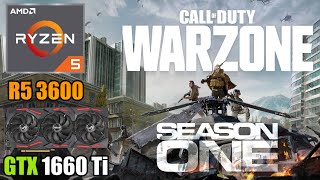 COD Warzone  GTX 1660 Ti  Ryzen 5 3600  1080p 1440p amp 4K  Low amp High Settings  Season 1 [upl. by Katzen]