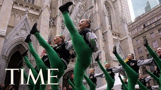 St Patricks Day Parade In New York City  TIME [upl. by Suirada]