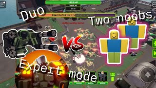 Tower Defense X  DUO EXPERT MODE Duo Team Strategy  Roblox [upl. by Anyaled]