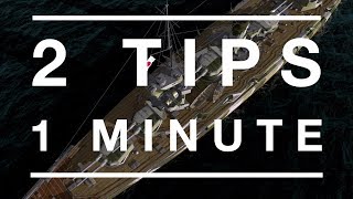 2 Tips 1 Minute  T6 New Mexico Battleship  World of Warships Blitz [upl. by Gaven]