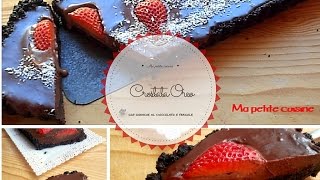 Crostata Oreo con ganache e fragole [upl. by Montagna]