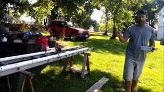 How to Make Perfect Chainsaw Lumber Mill Guide Rails for First Cut [upl. by Luigi103]