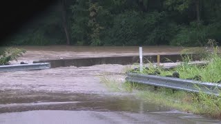 Rainfall leads to high flooded roads and homes in Texarkana [upl. by Raleigh]