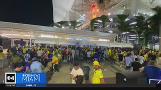 Fans devastated after chaotic security breach at Hard Rock Stadium during Copa America final [upl. by Laro]