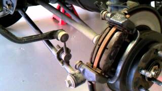 Installing Subaru 2 Pot Rear Calipers on a Subaru Forester XT [upl. by Amarillas]