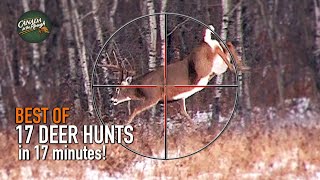 17 Deer Hunts in 17 Minutes ULTIMATE Deer Hunting Compilation  BEST OF [upl. by Lomax]