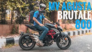 MV AGUSTA BRUTALE 800  Review  SIMRAN KING [upl. by Anigar]