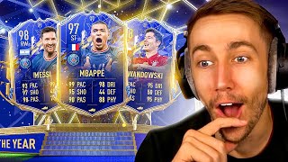 HUGE TOTY ATTACKERS PACK OPENING FIFA 22 TEAM OF THE YEAR [upl. by Nortad]