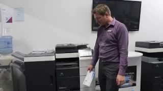 How to print envelopes on Konica Minolta bizhub [upl. by Gnilrad]