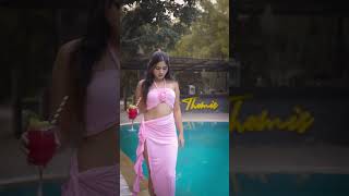 🩷❤️ backless dance love back modeling shortsfeed shortsvideo youtubeshorts model saree [upl. by Wiese]